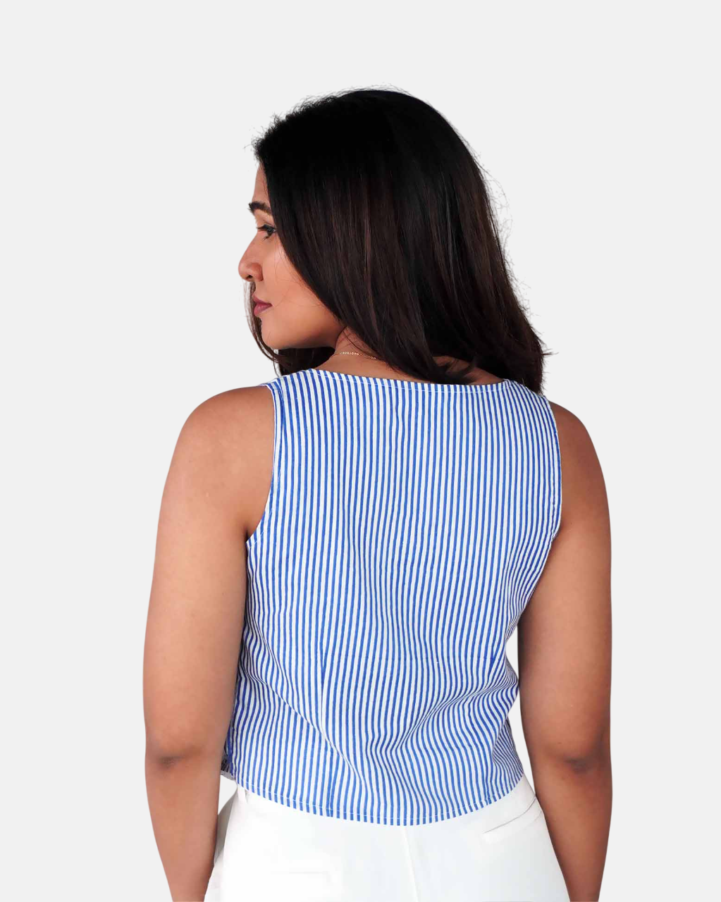 Santorini Stripe Waistcoat