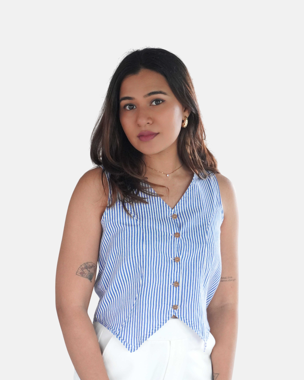Santorini Stripe Waistcoat