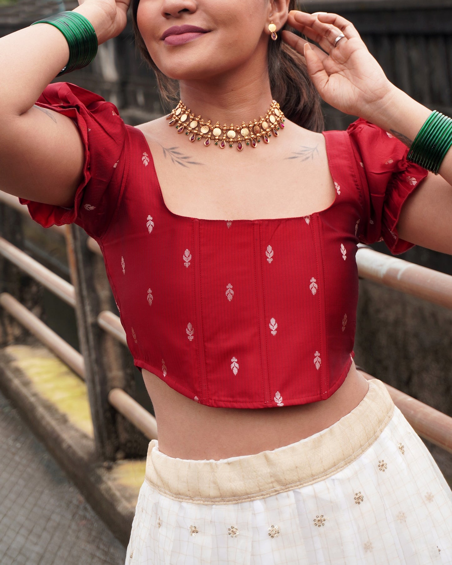 Devi Banaras Silk Corset