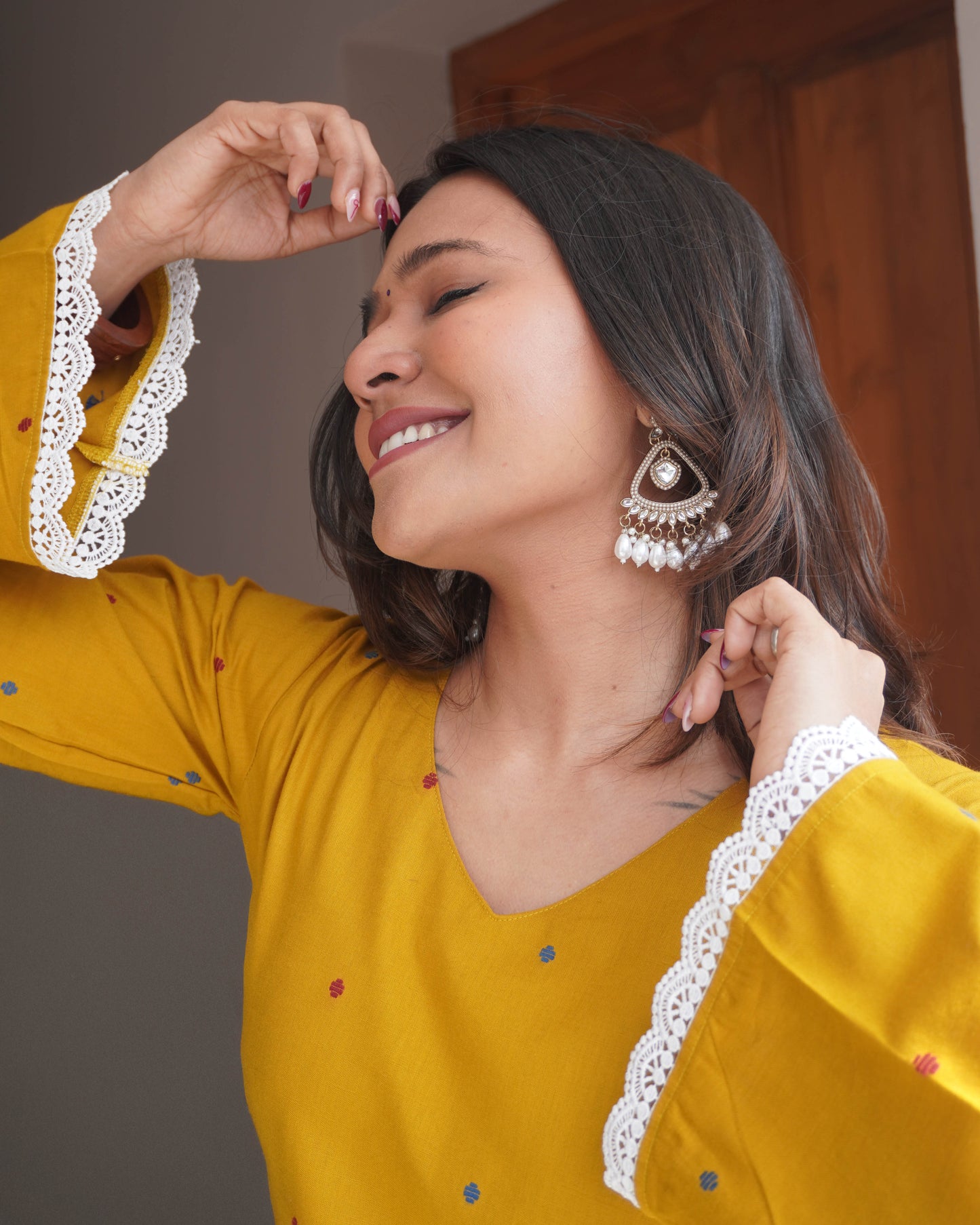 Desi Sunshine Bell-sleeve kurti