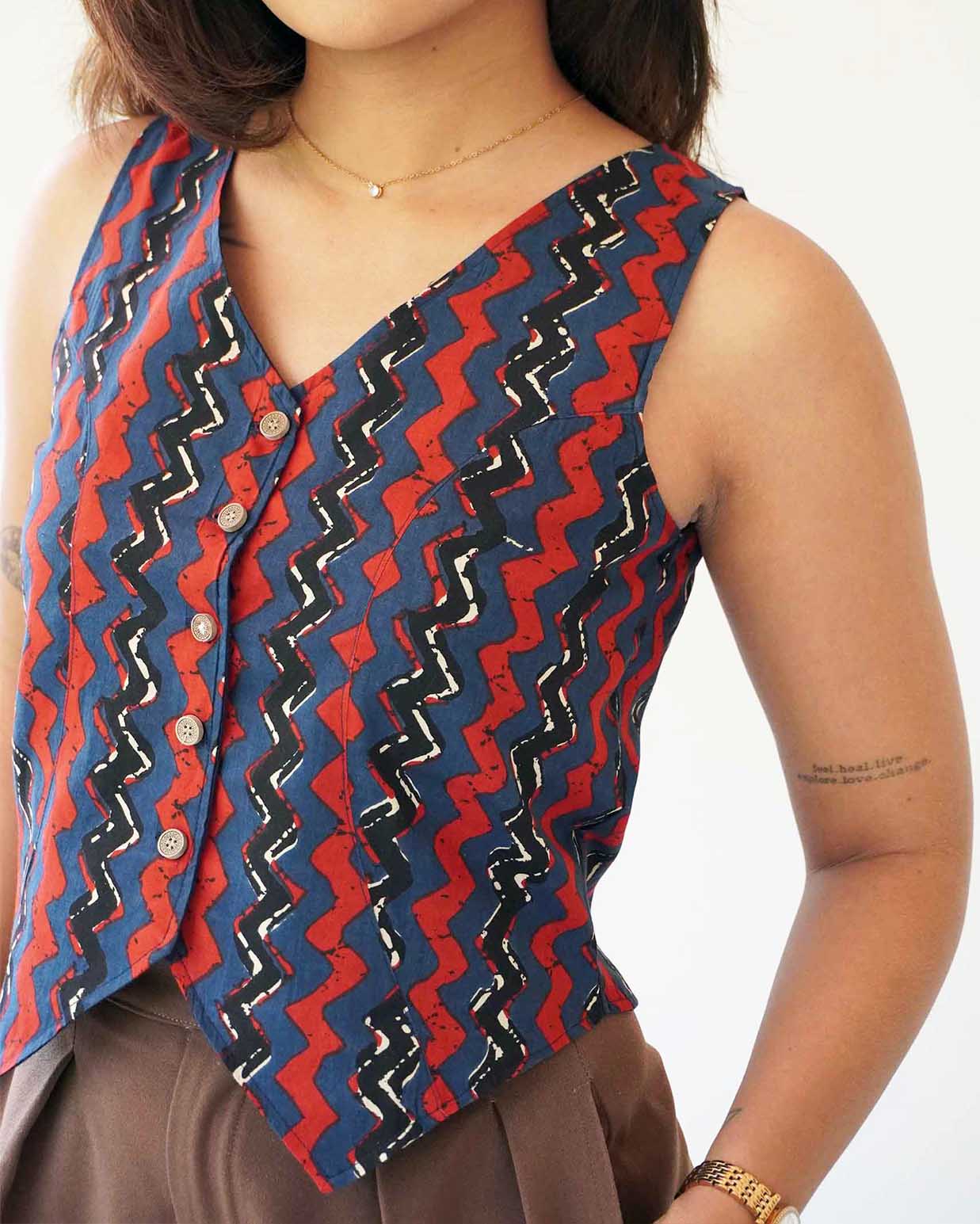 Zig Noir Waistcoat