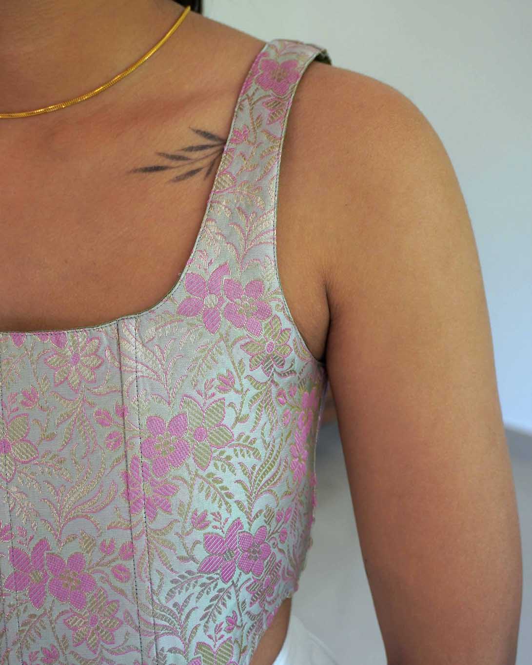 Rani Banaras Silk Corset