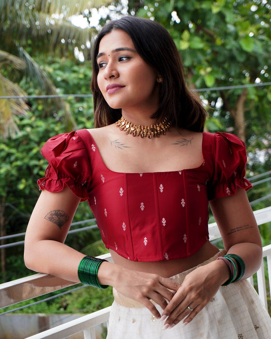 Devi Banaras Silk Corset