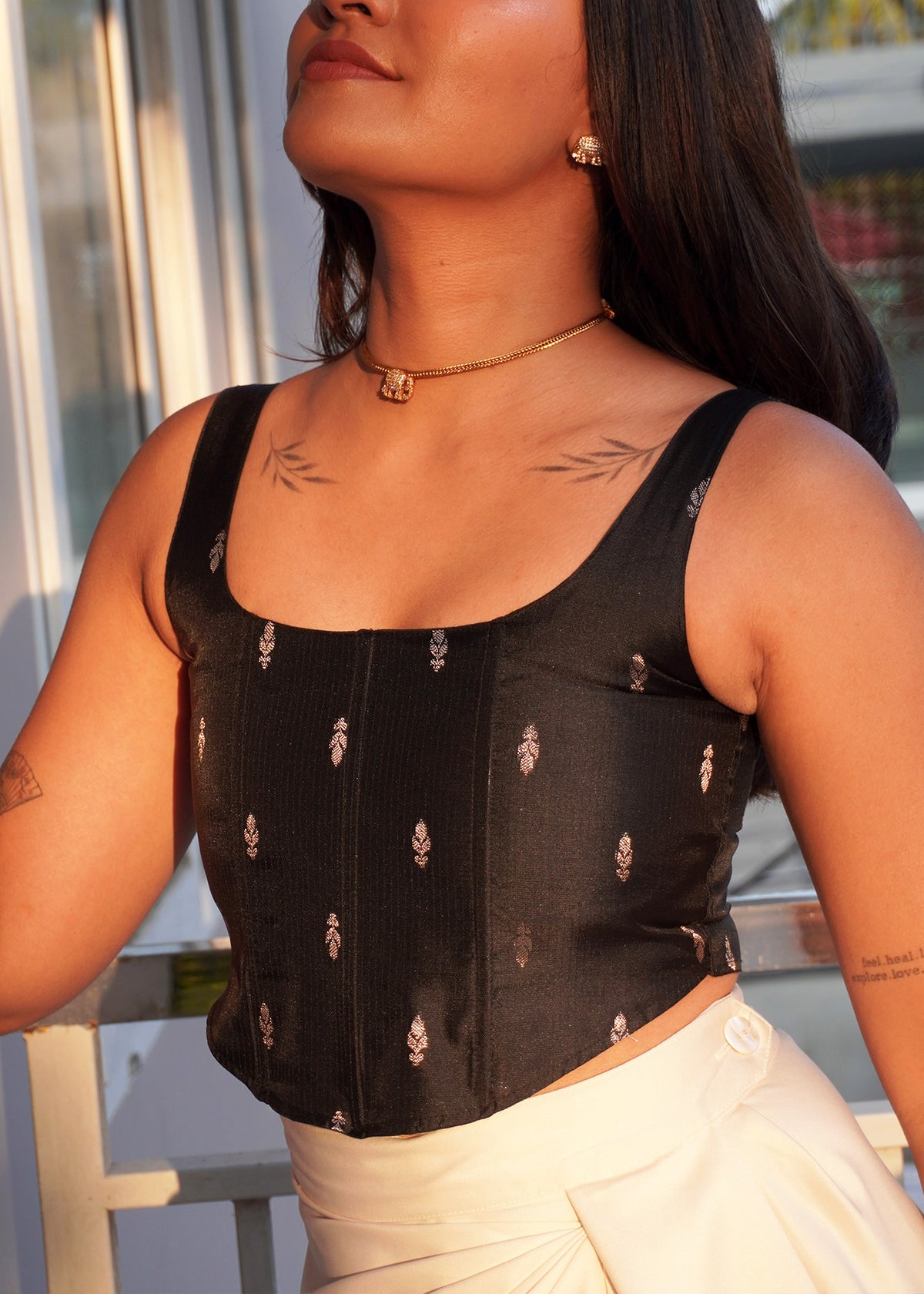 Yami Banaras Silk Corset
