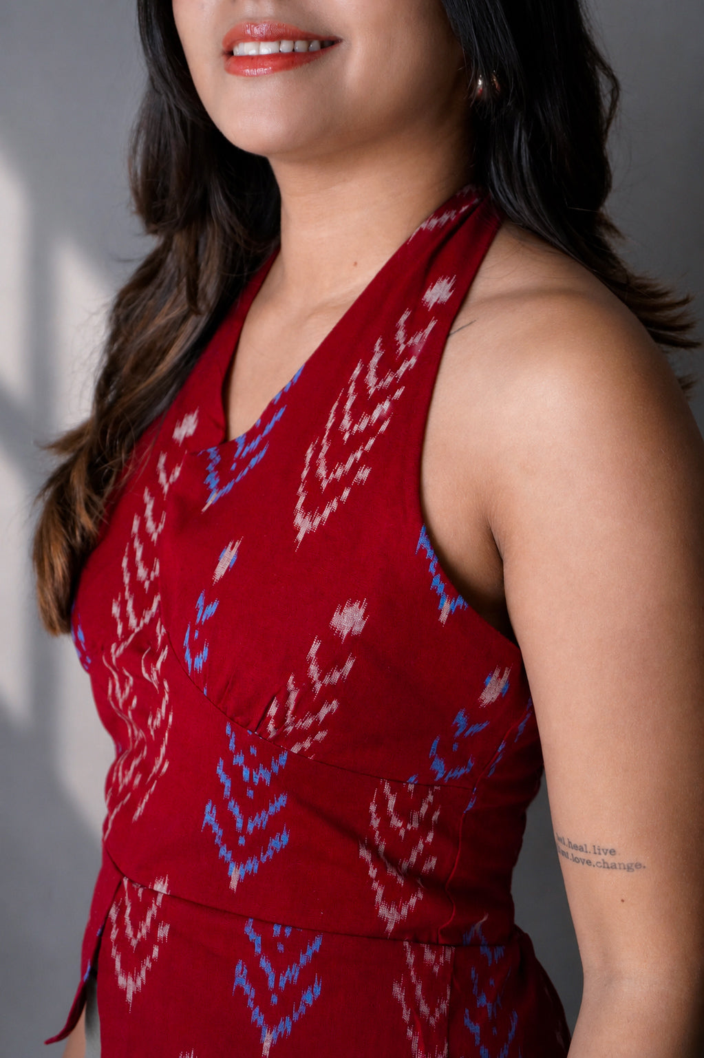 Ikat Halter Neck Top