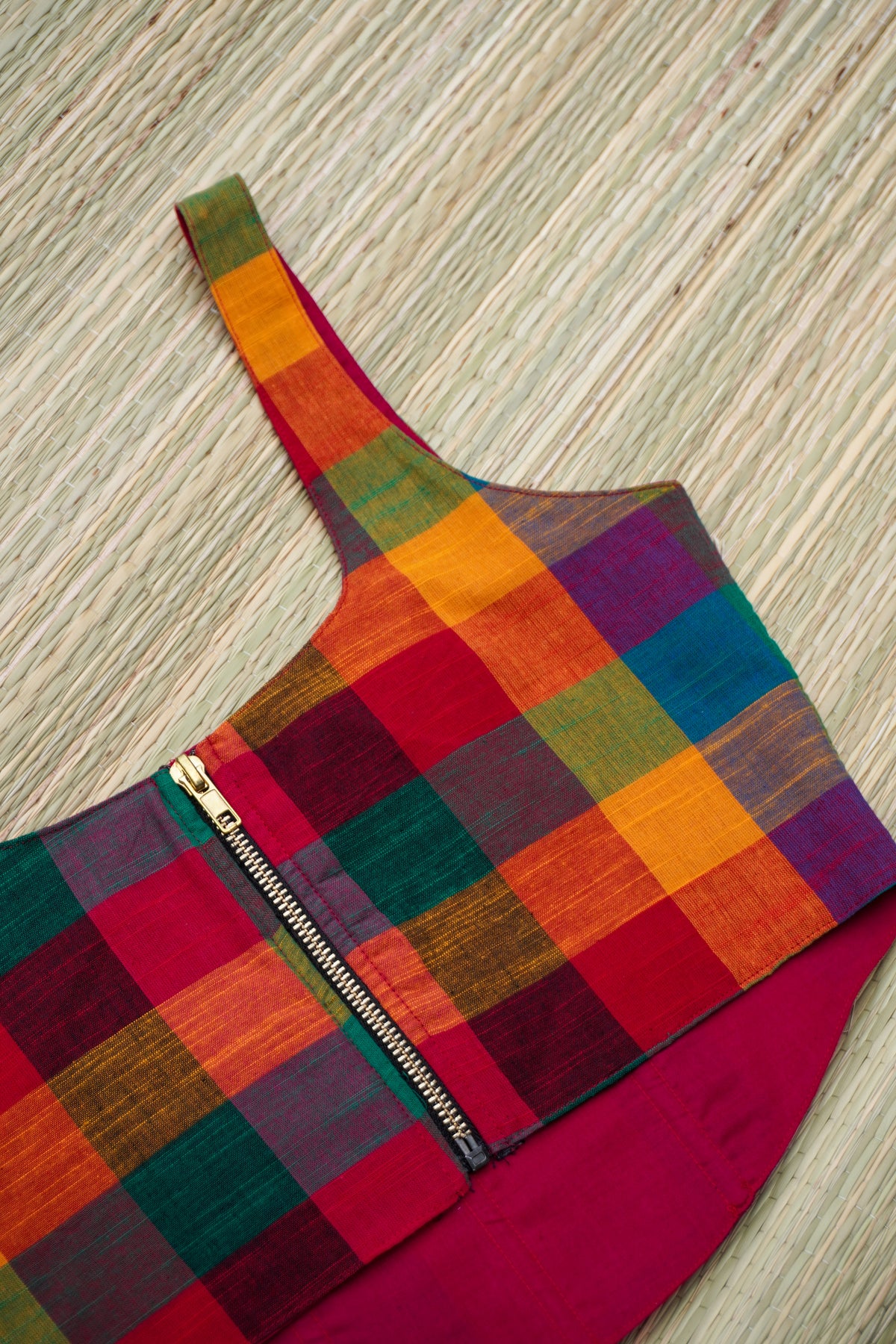 Madras Checks Corset