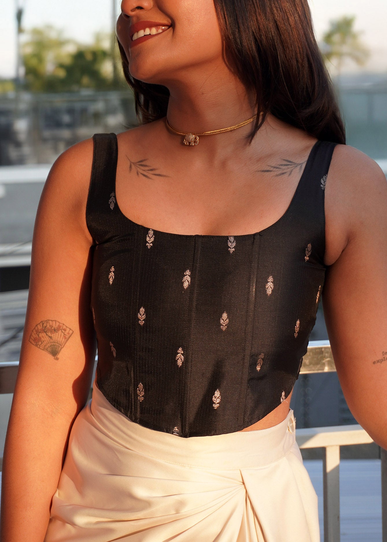 Yami Banaras Silk Corset