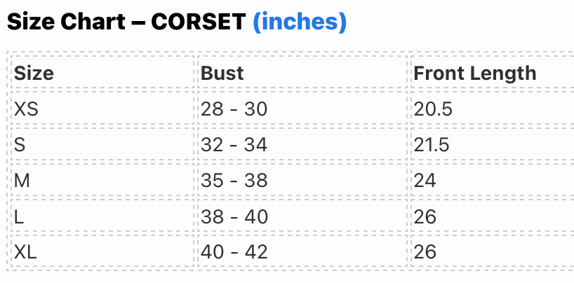 Madras Checks Corset