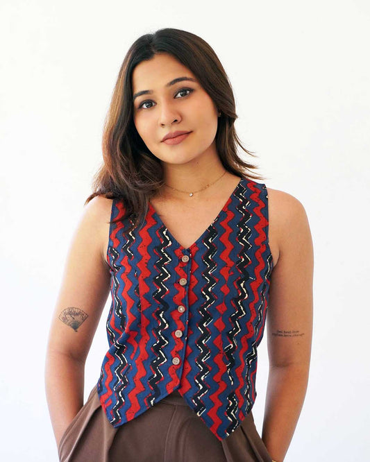 Zig Noir Waistcoat